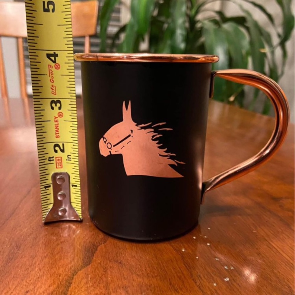 Black and Copper Horse Coffee Mug - Picture 6 of 9